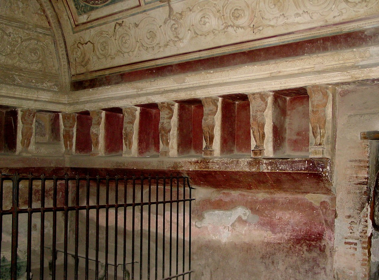 Het tepidarium van de Forumthermen door Roman