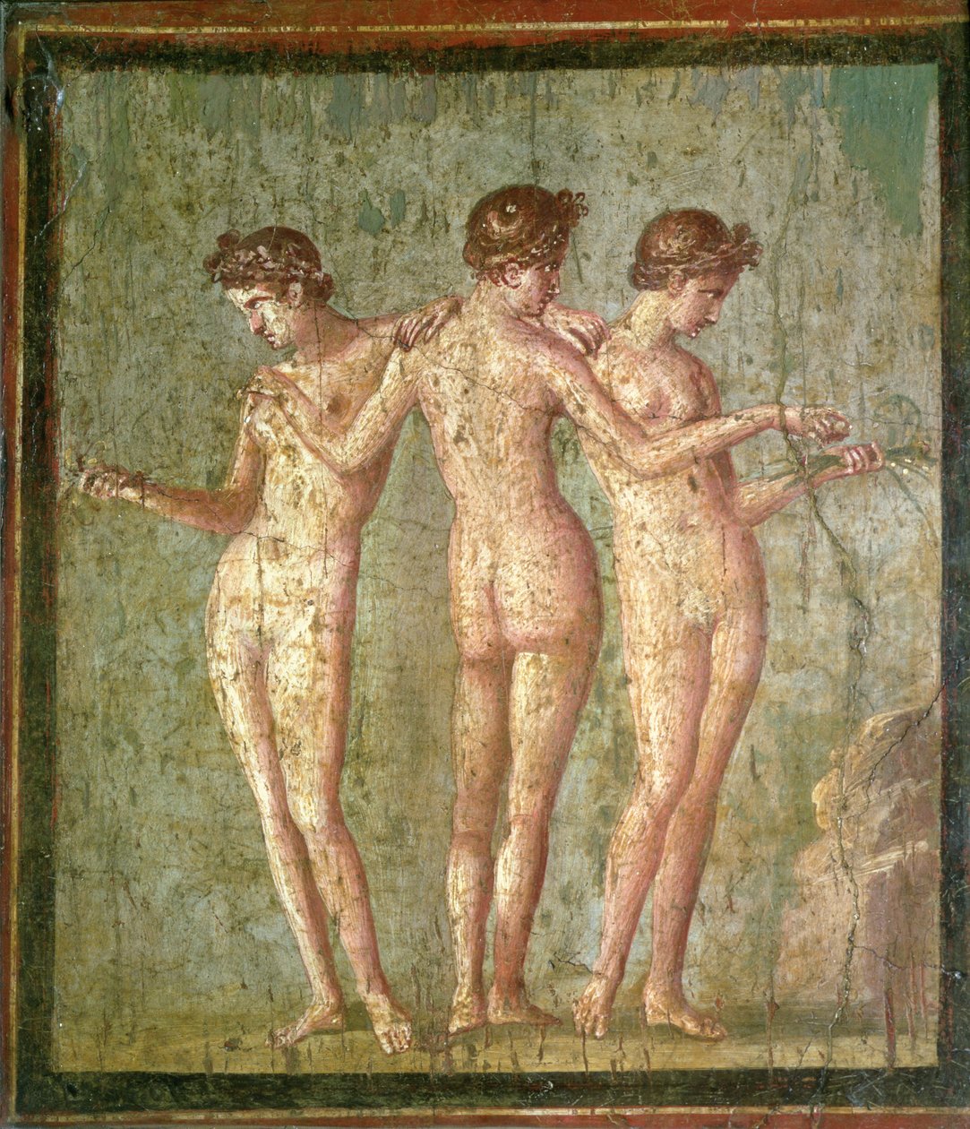 Drie Gratiën, uit Pompeii door Roman