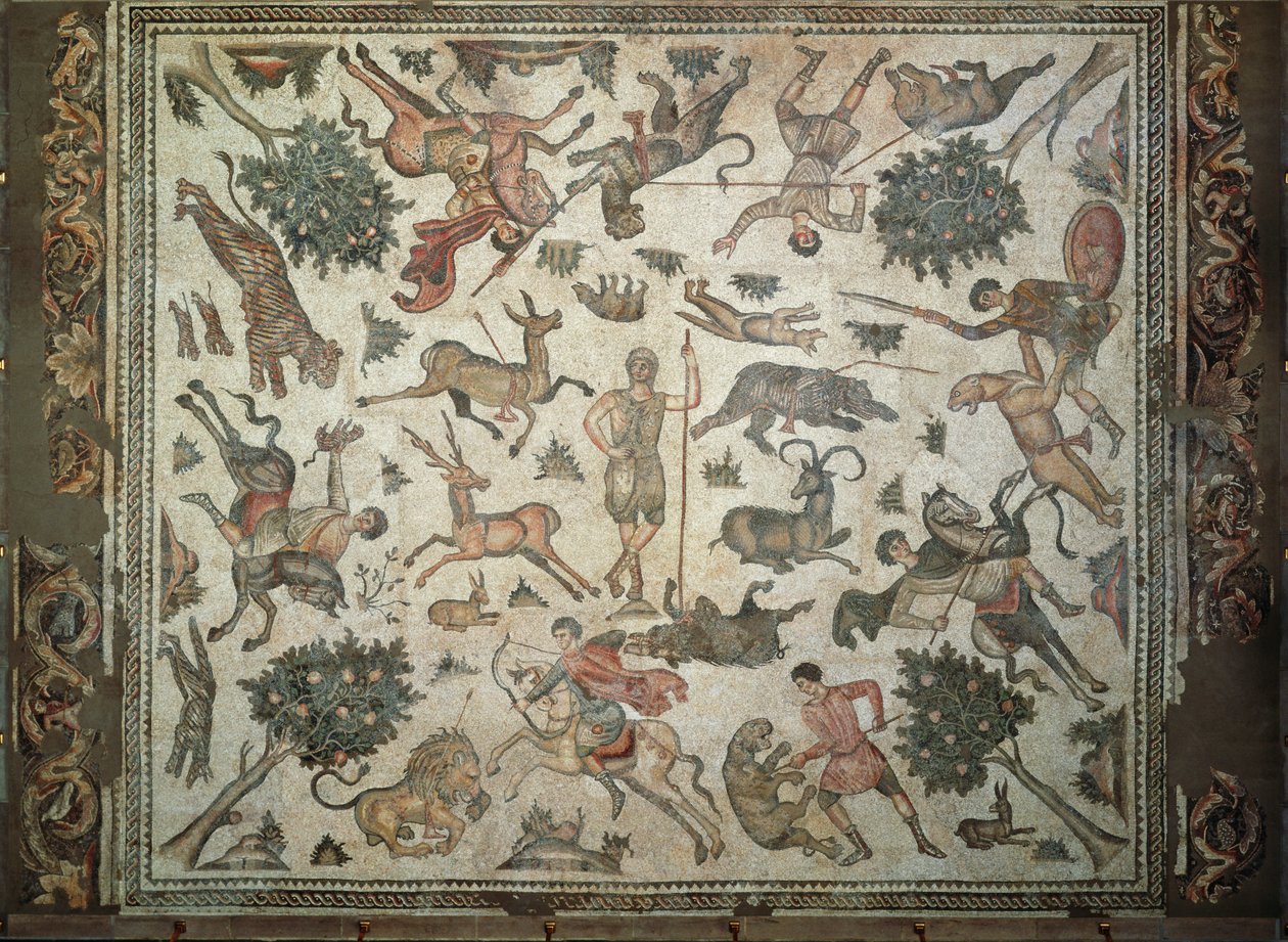 Worcester Hunt Vloermozaïek, uit Antiochië door Roman
