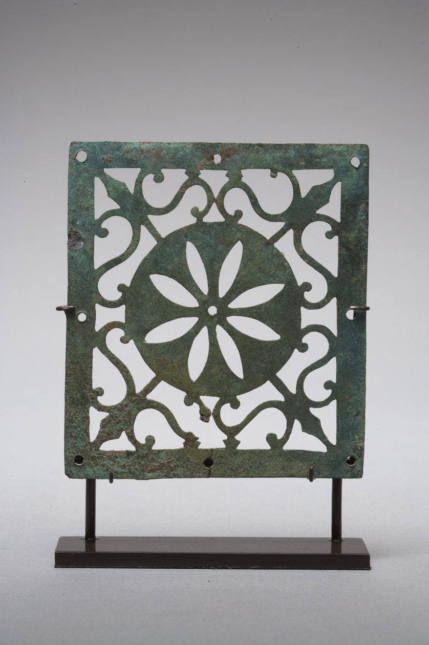 Opengewerkte plaquette (brons) door Roman Imperial Period