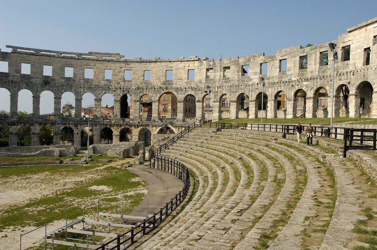 Amfitheater van Pula, Kroatië door Roman