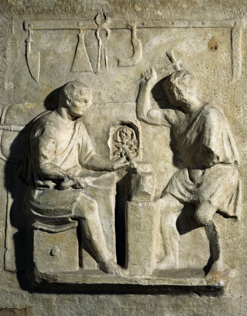 Smeden, bas-reliëf, Romeinse beschaving, 2e eeuw door Roman