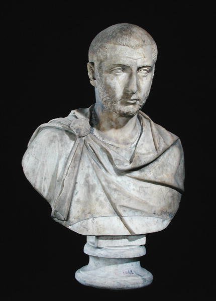 Buste van Keizer Gallienus (ca. 213-268) door Roman