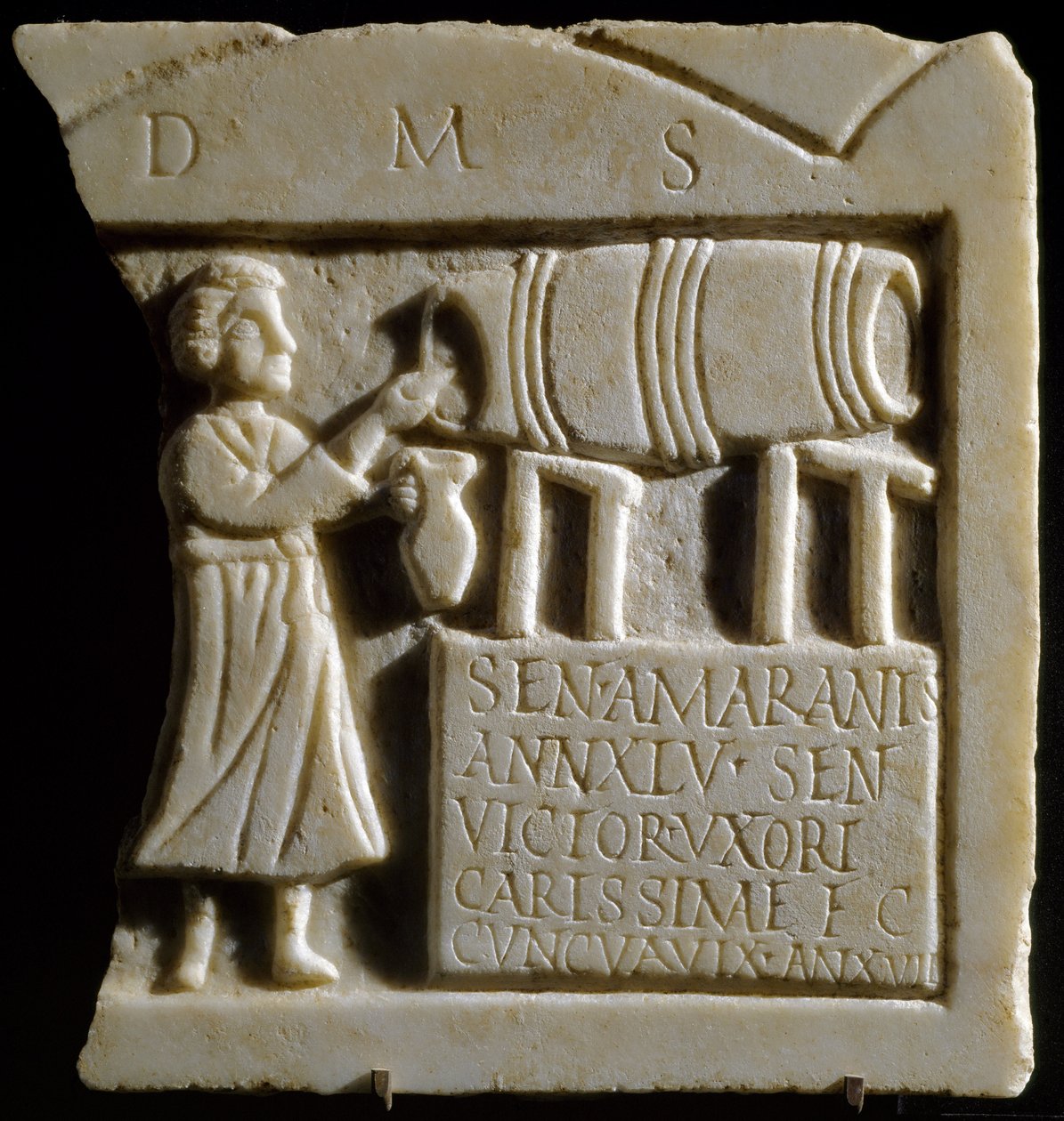 Reliëf met een Taveernescène door Roman
