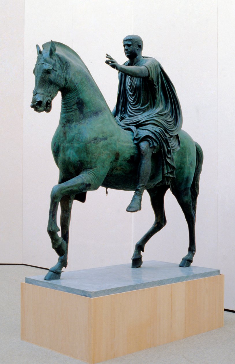 Standbeeld uit Miseno: de keizer Nerva (brons) door Roman