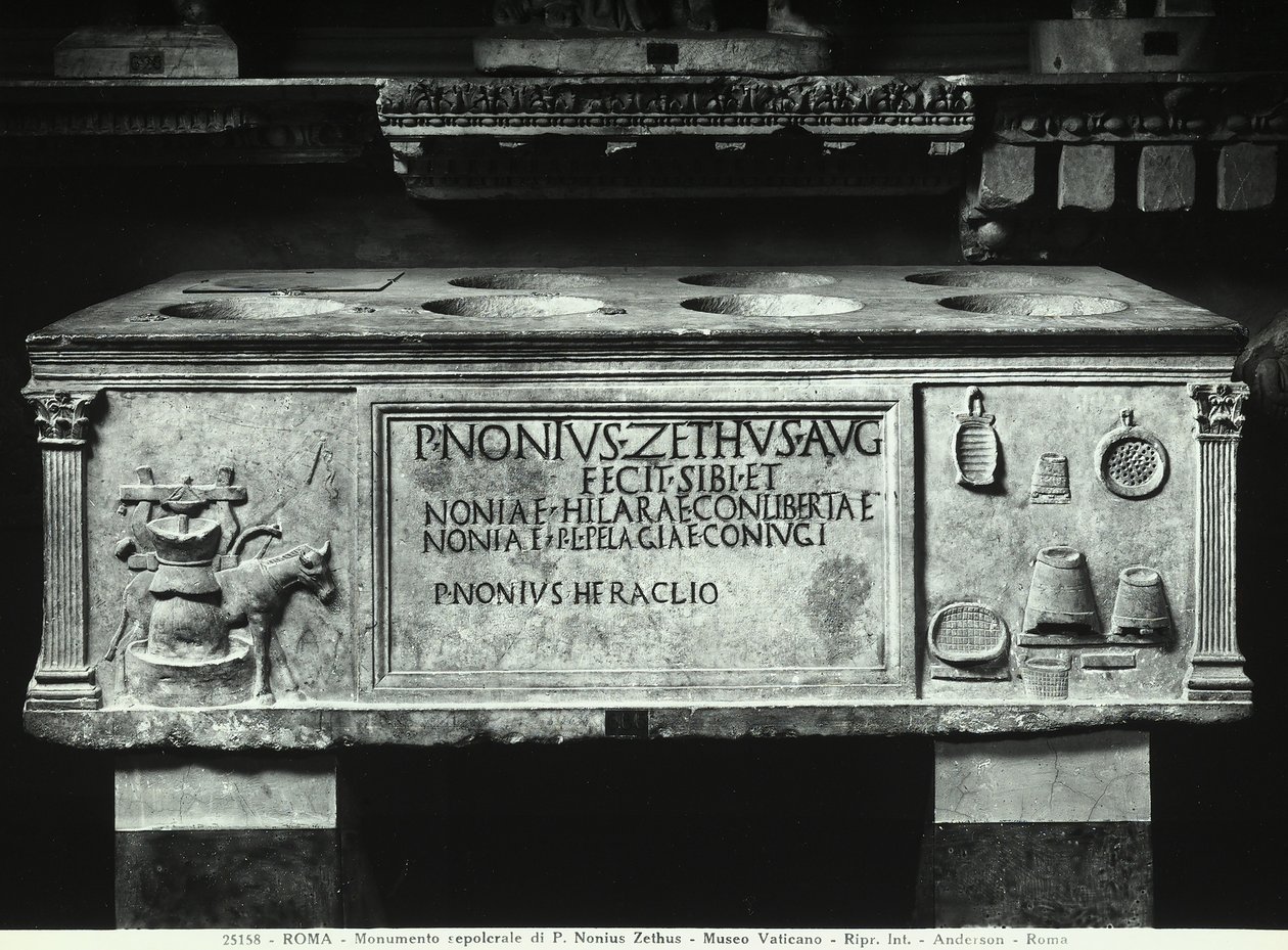 Sarcophagus van Nonius Zethus (marmer) door Roman Roman
