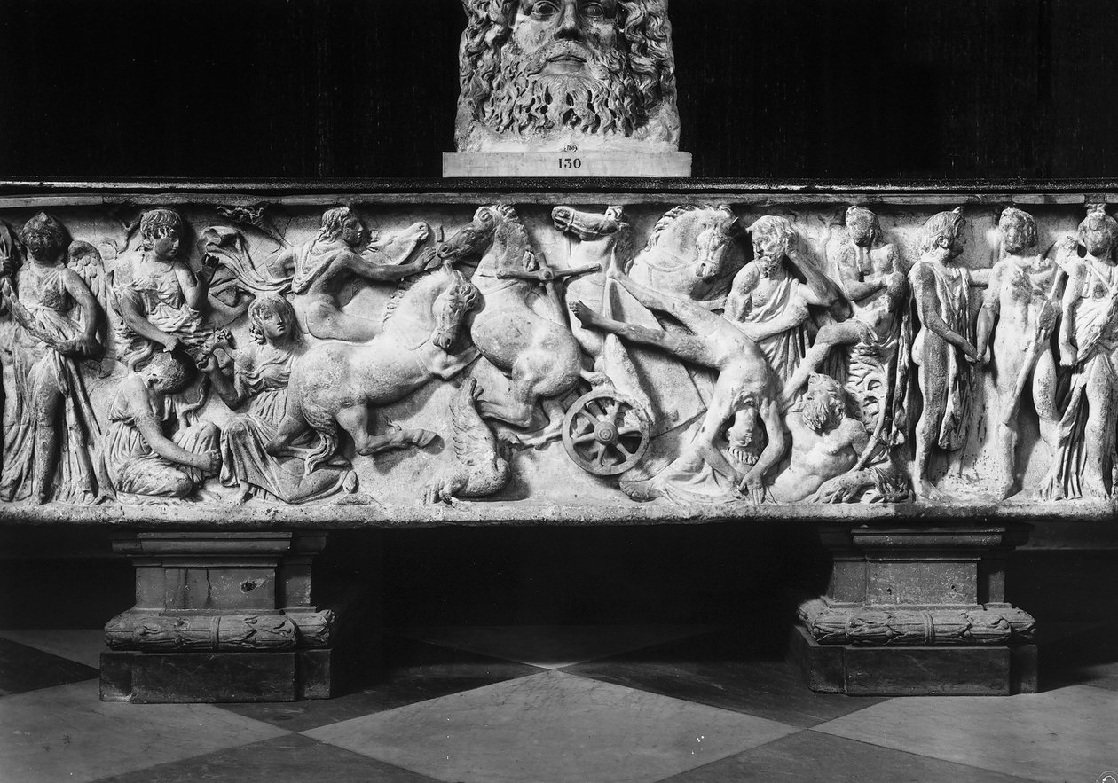 Sarcophagus met de Val van Phaethon door Roman Roman