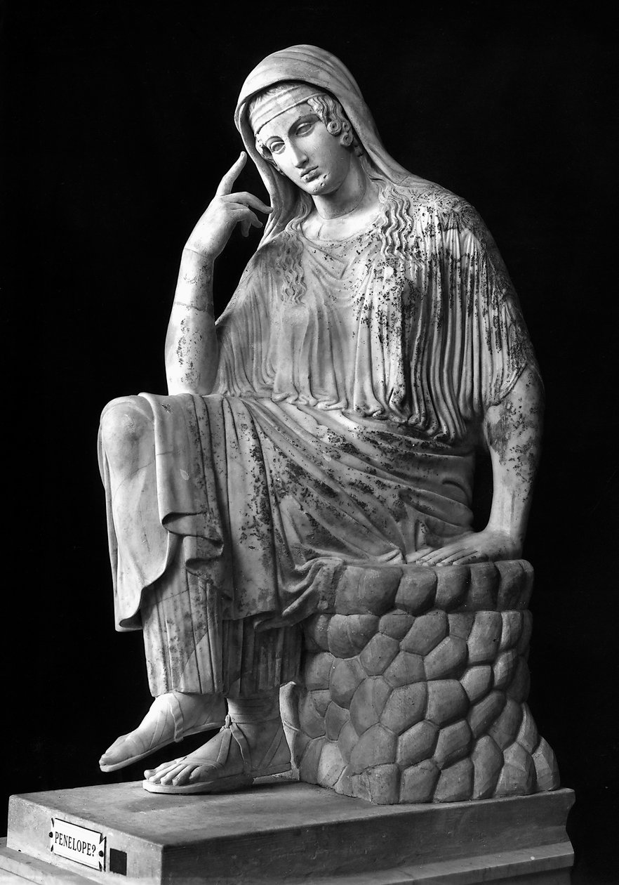 Standbeeld van Penelope (marmer) door Roman Roman