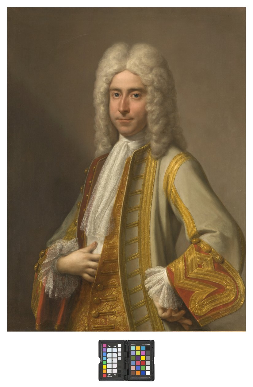 Portret van een heer door Roman School