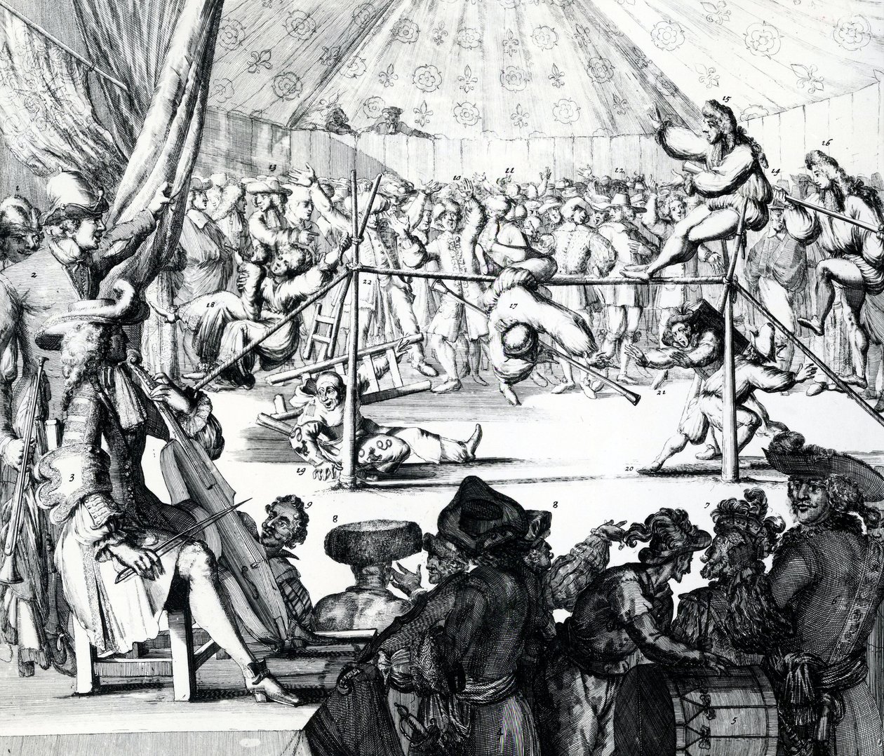 Paye qui tombe, 1697 door Romeyn de Hooghe