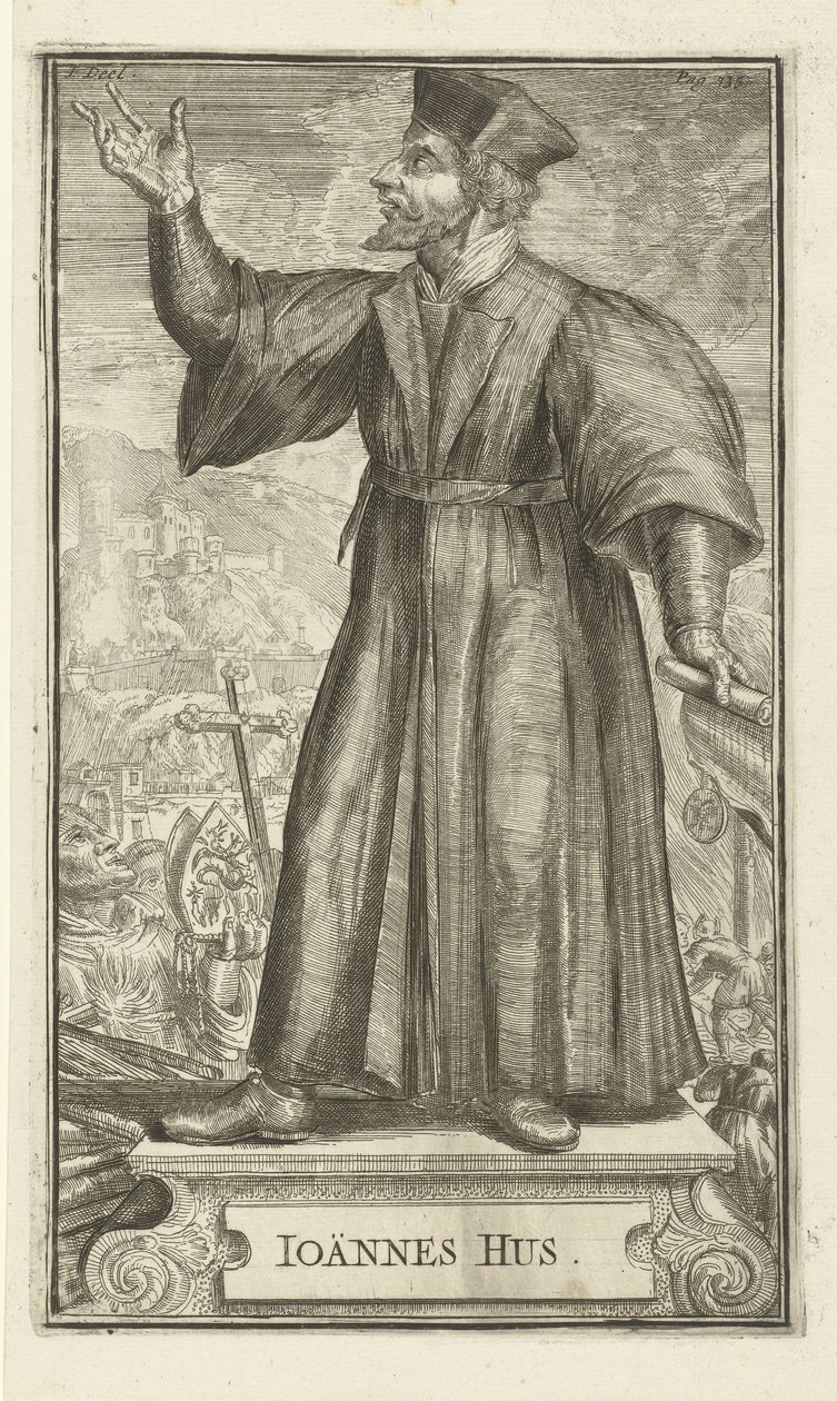 Portret van John Hus, 1701 door Romeyn de Hooghe