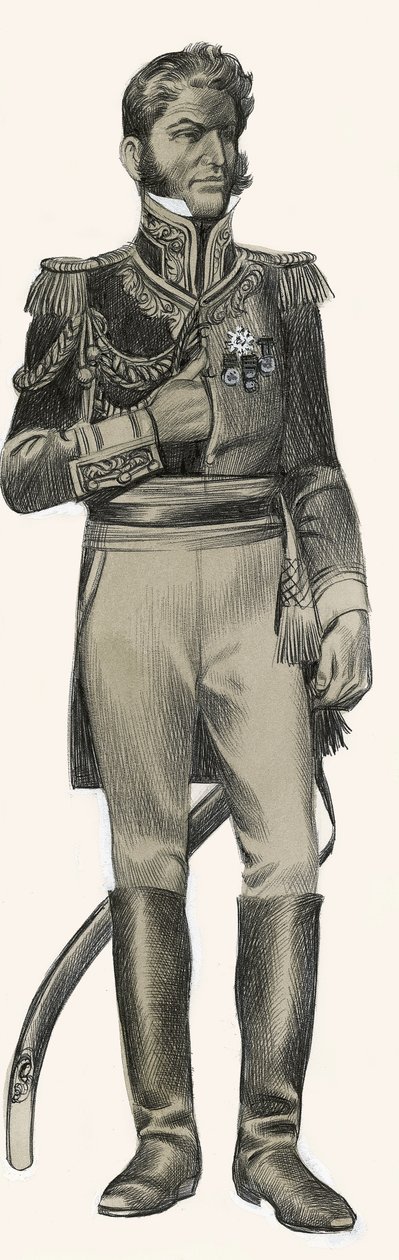 Antonio Lopez de Santa Anna door Ron Embleton