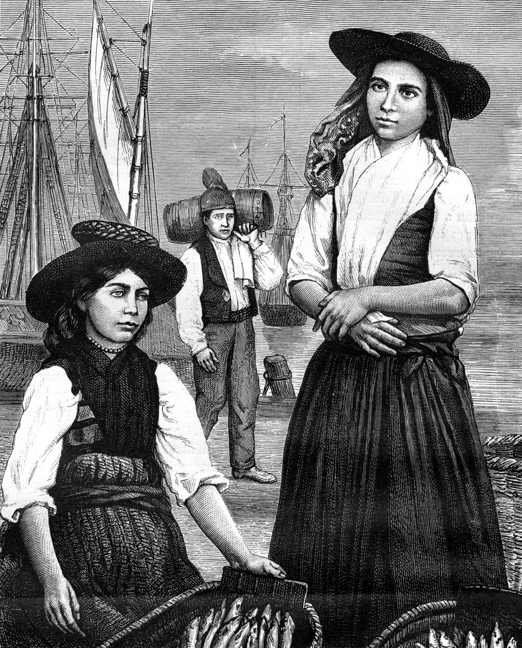 Portugese vrouwen, 19e eeuw door Ronjat