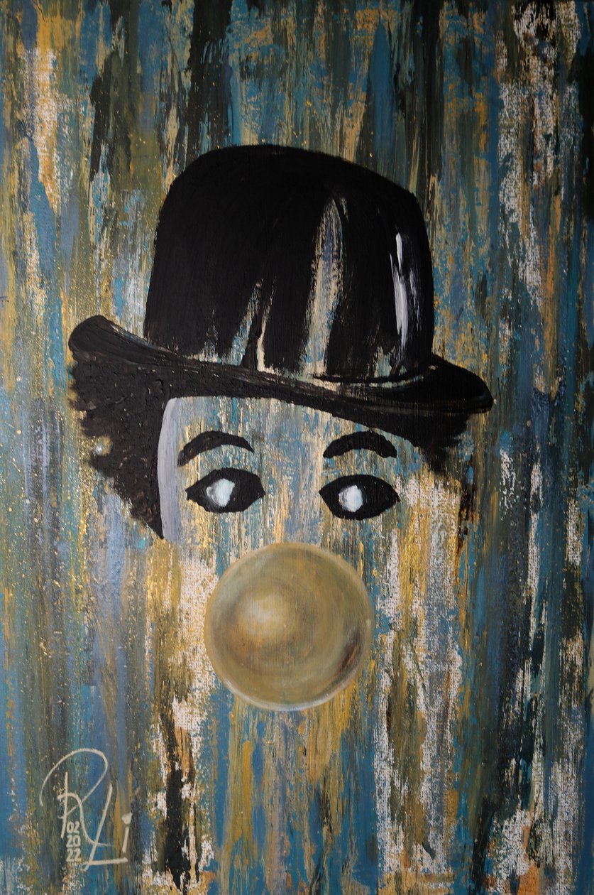 Charlie Chaplin - Ballon II door RosaLi