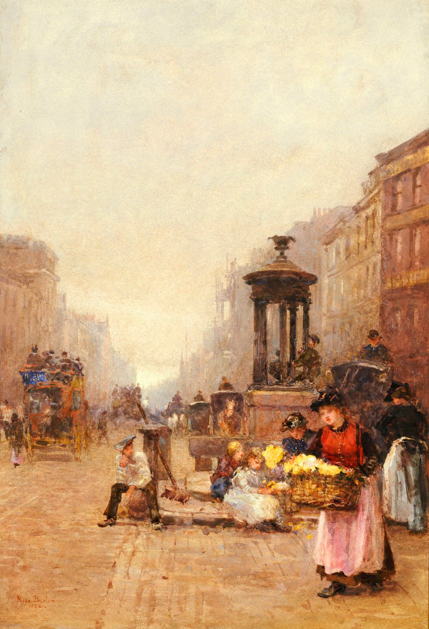 Bloemenmeisjes in de Strand, 1892 door Rose Maynard Barton