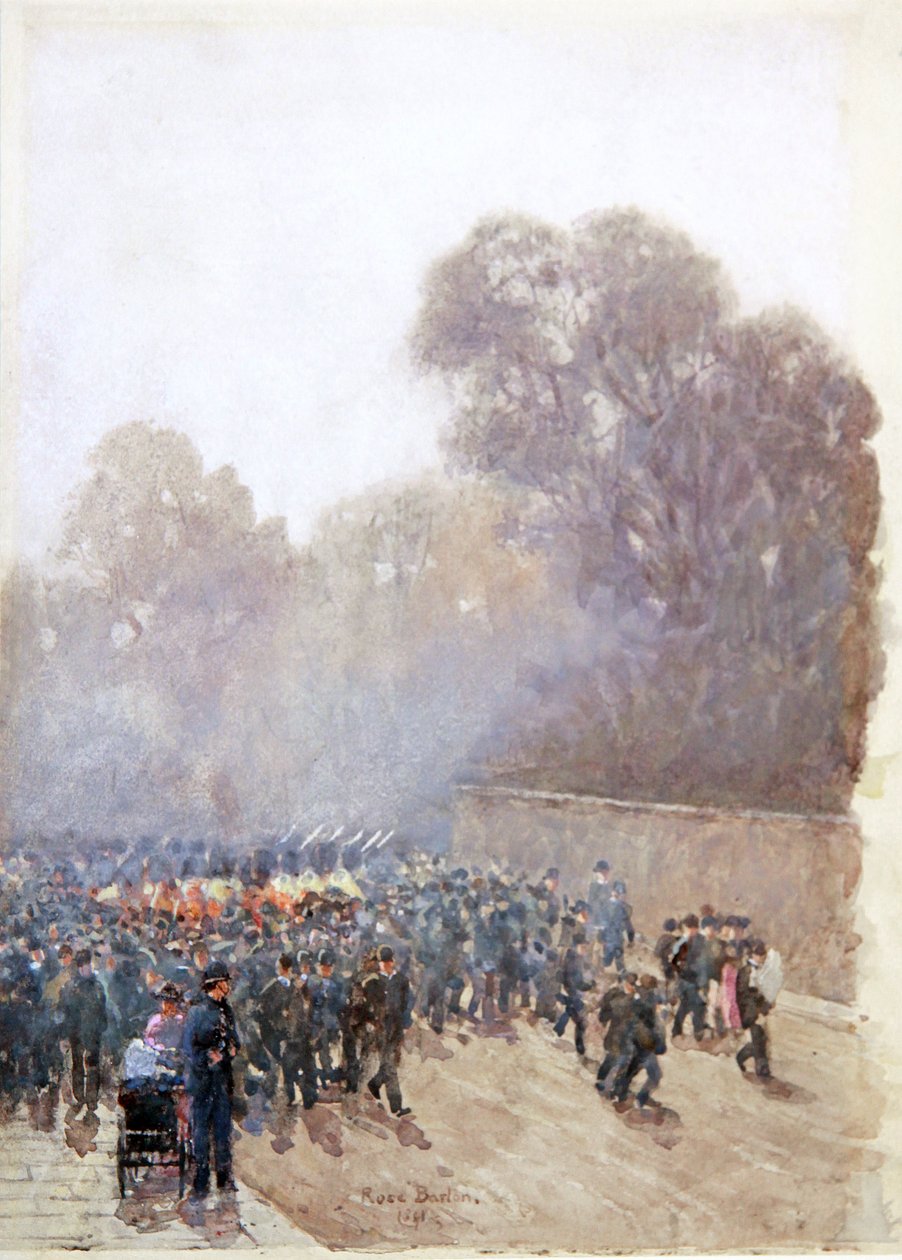 De Soldatenparade 1891 door Rose Maynard Barton