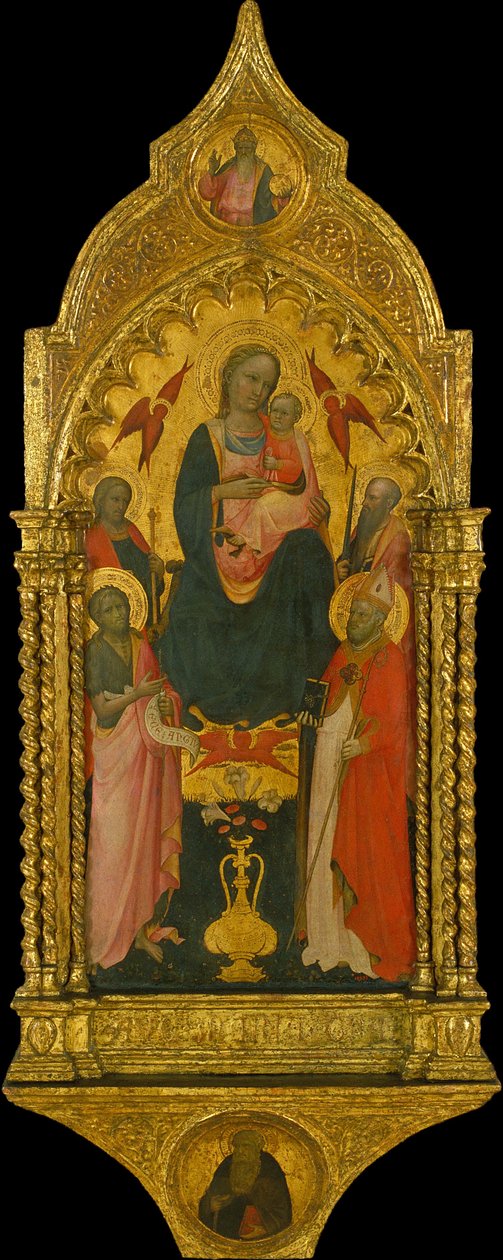 Maagd en Heiligen door Rossello di Jacopo Franchi