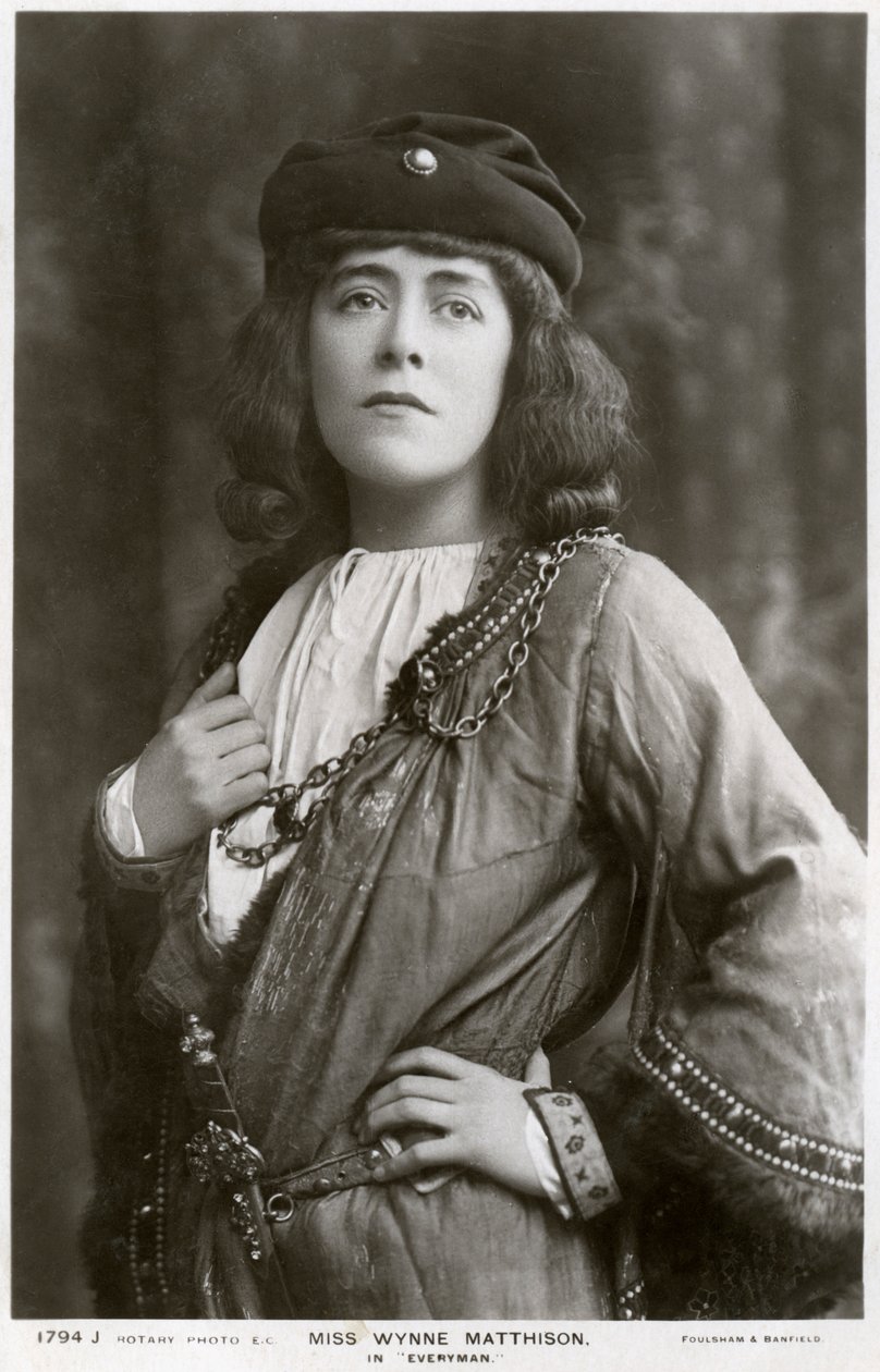Edith Wynne Matthison, Britse actrice, ca. 1907 door Rotary Photo