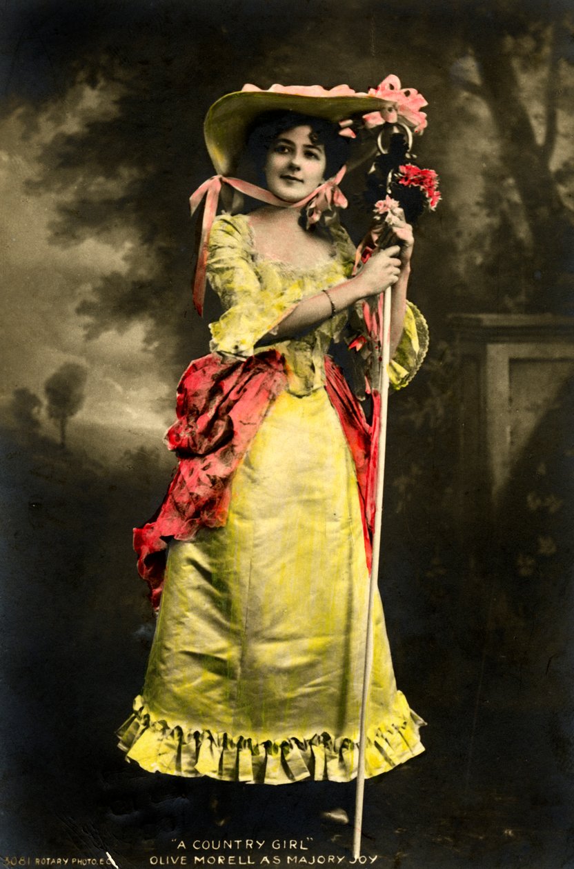 Olive Morell, actrice, 1903 door Rotary Photo