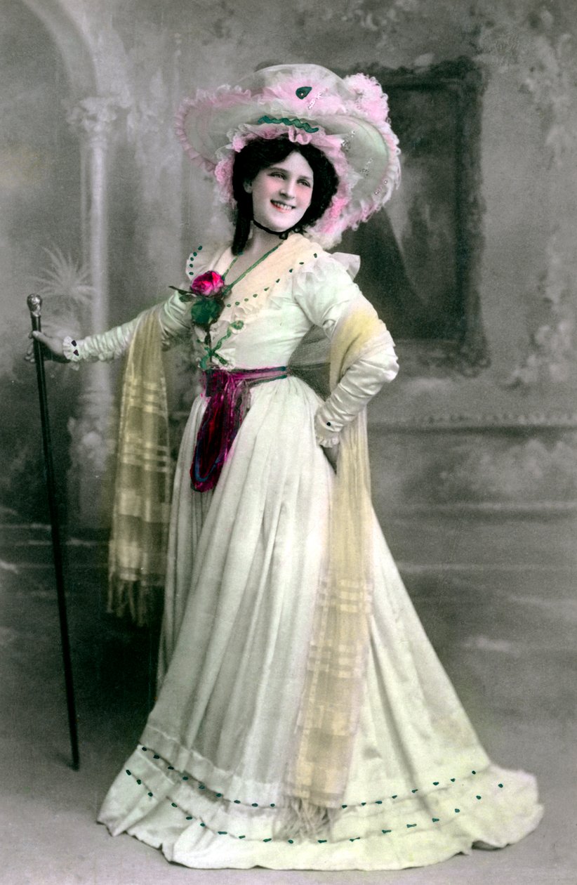 Zena Dare, Engelse actrice, 1906 door Rotary Photo