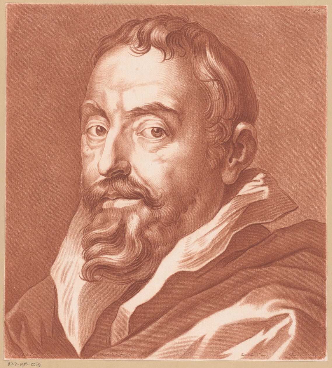 Buste van een man door Louis François Roubillac