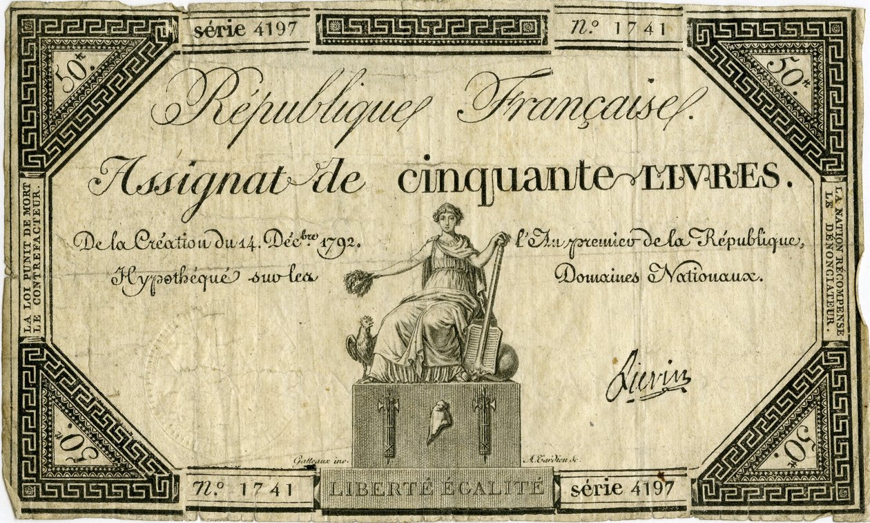 Papier waarde door République française
