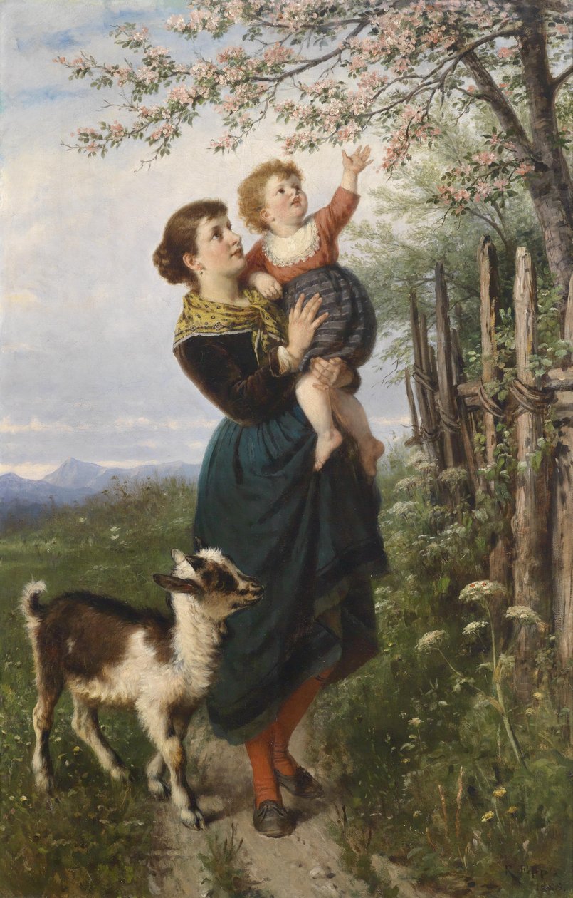 De kersenbloesems door Rudolf Epp