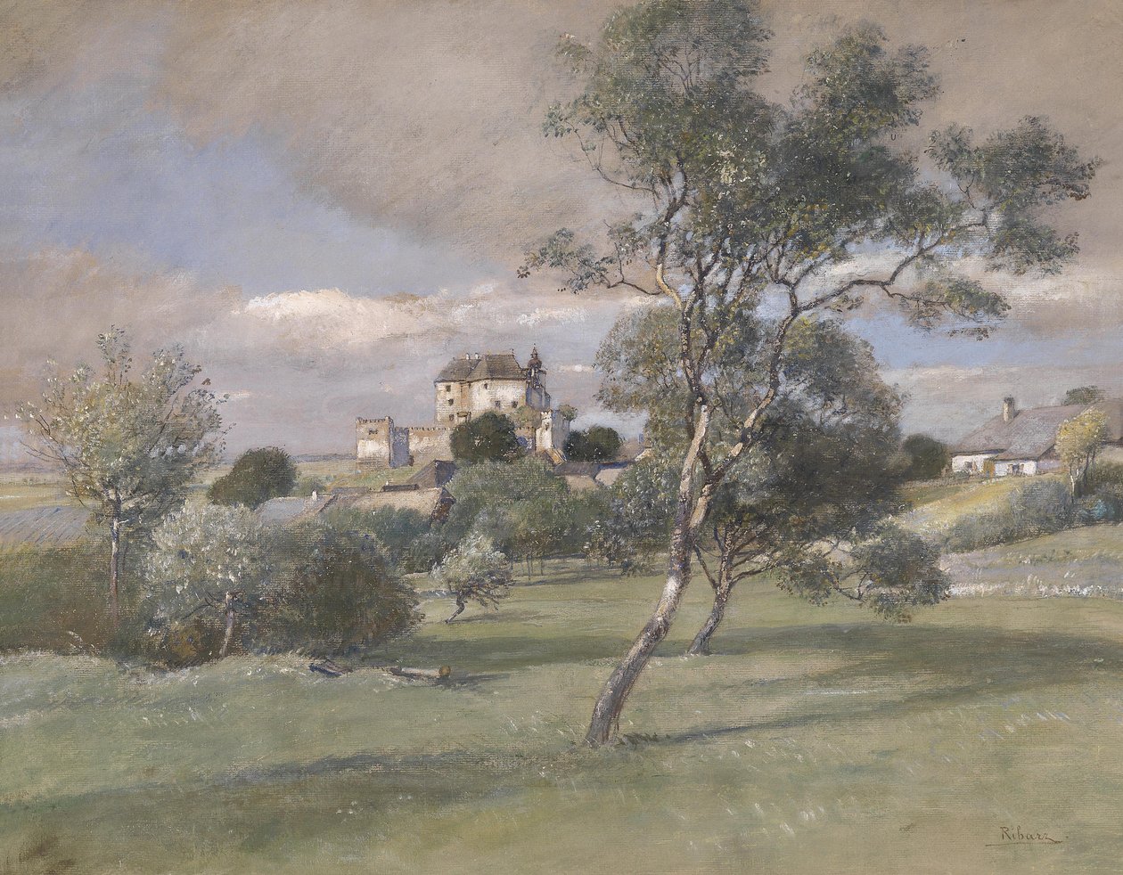 Kasteel Albrechtsberg in het Waldviertel door Rudolf Ribarz