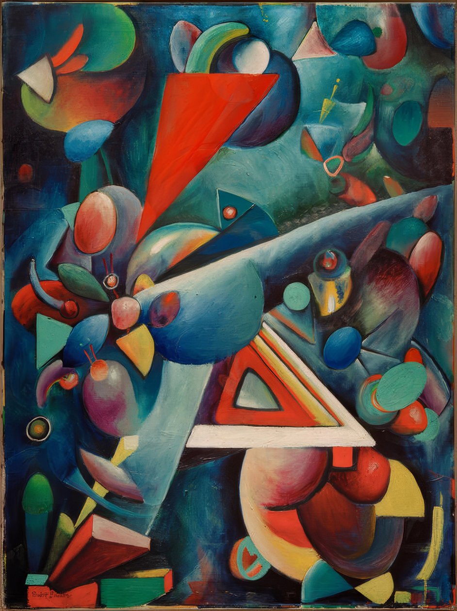 Samenstelling XIV door Rudolf Bauer
