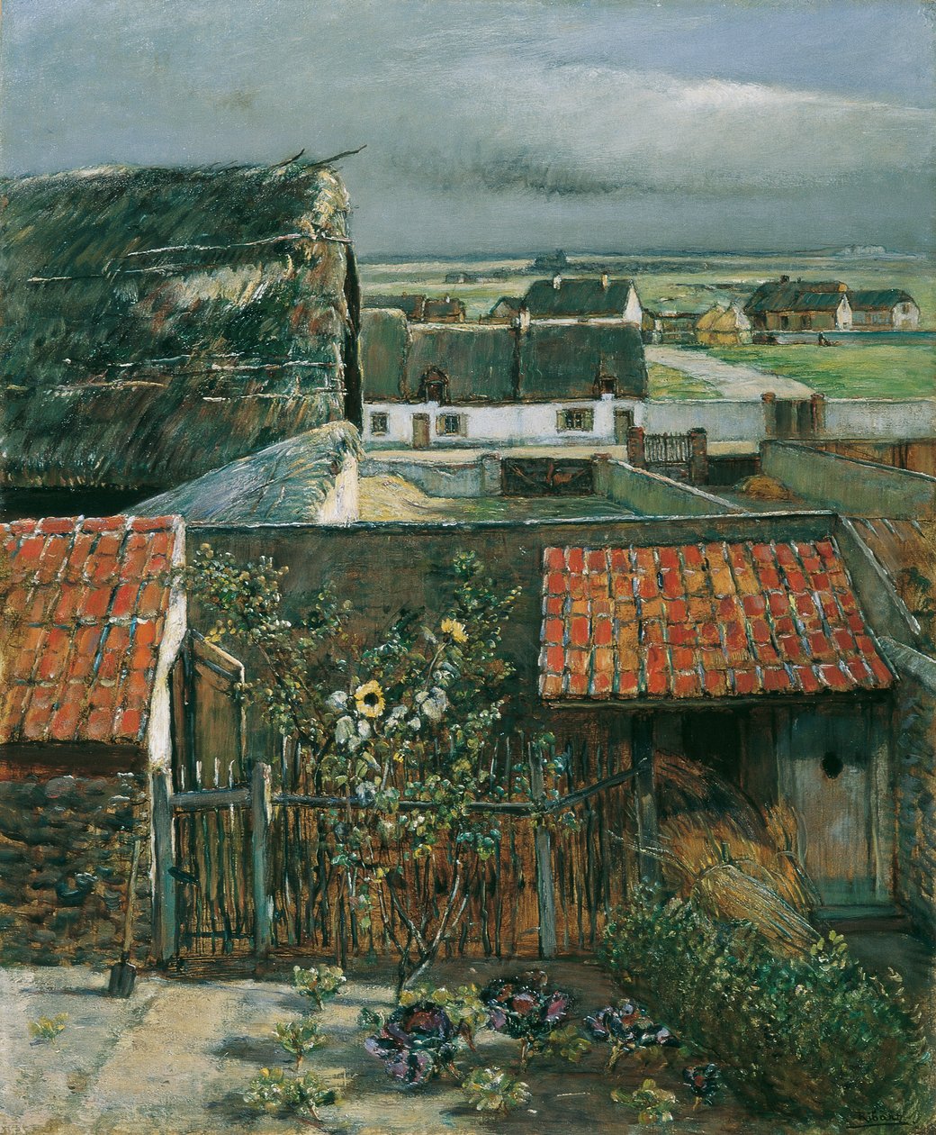 Bretons landschap door Rudolf Ribarz