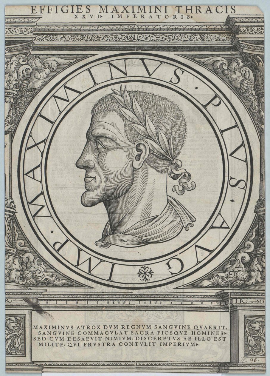 Romeinse keizer Maximinus Thrax door Rudolph Wyssenbach