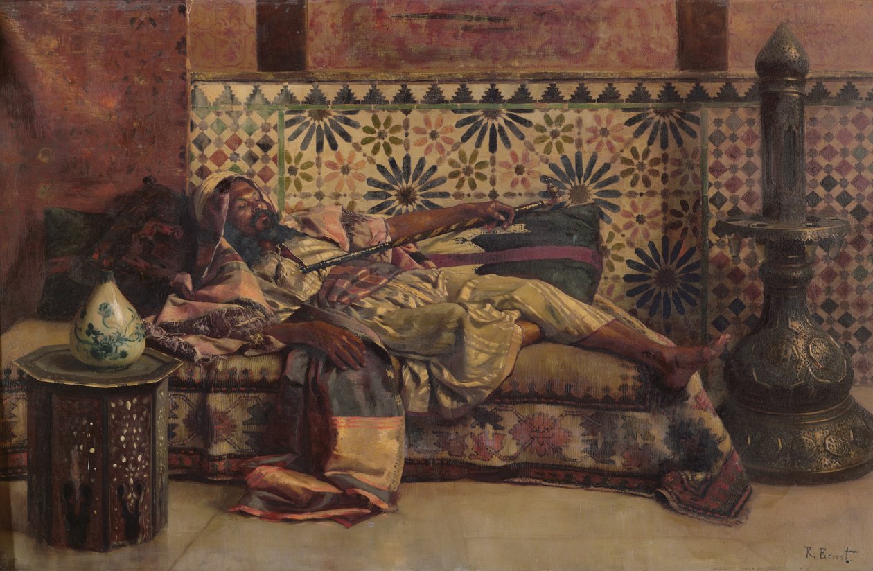De narghileh door Rudolphe Ernst