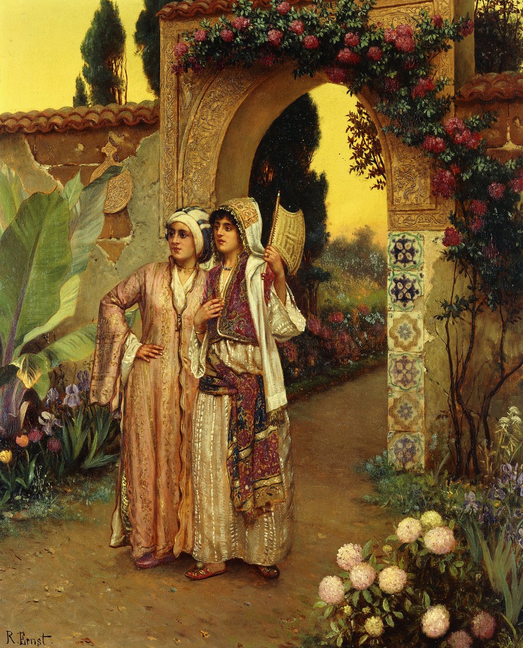 In de tuin van het harem door Rudolphe Ernst