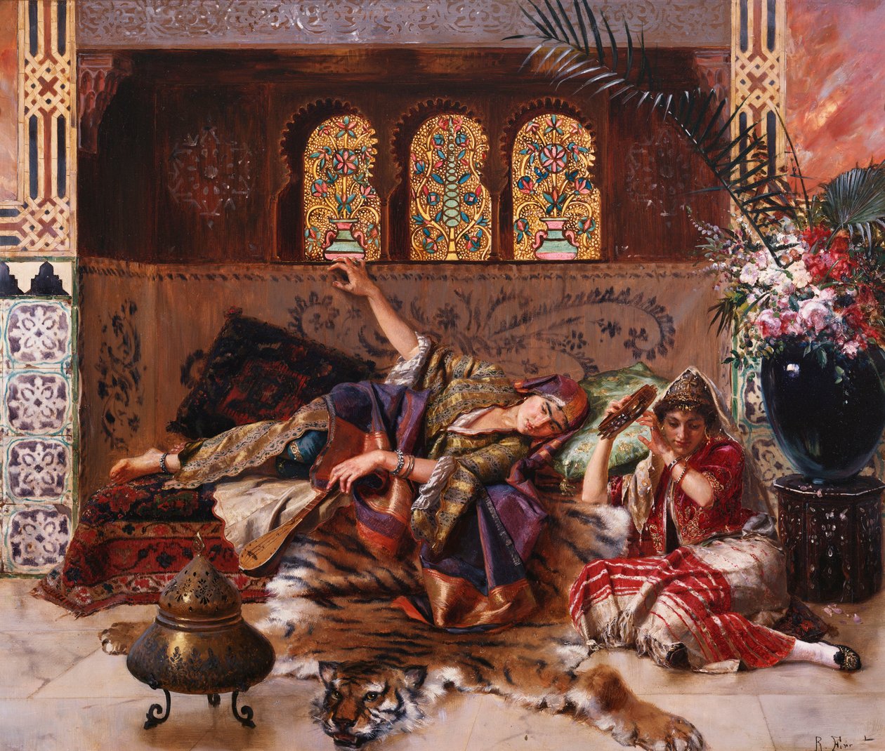 In de harem door Rudolphe Ernst