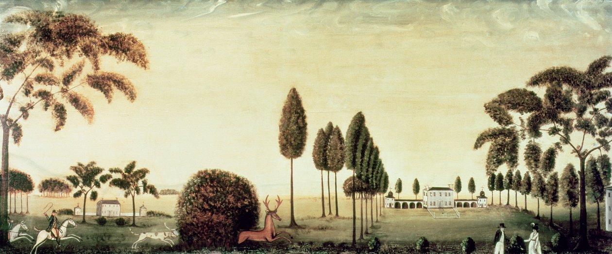 Jachtscène door Rufus Porter