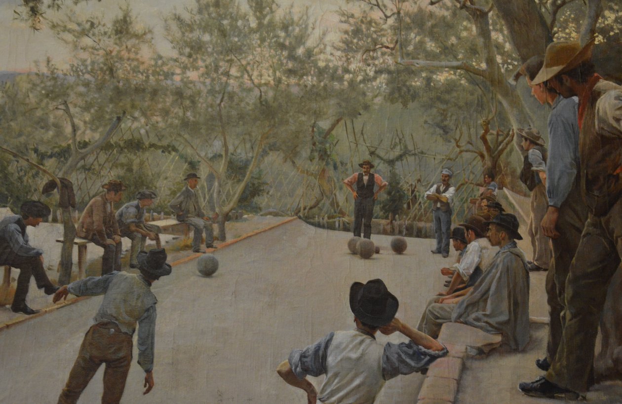 Il Gioco delle Bocce (detail) door Ruggero Focardi
