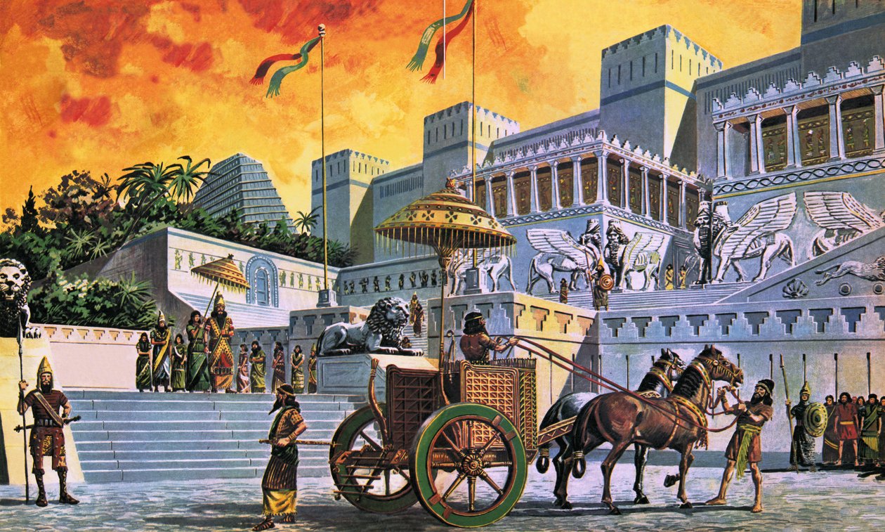 De grote stad Nineve door Ruggero Giovannini