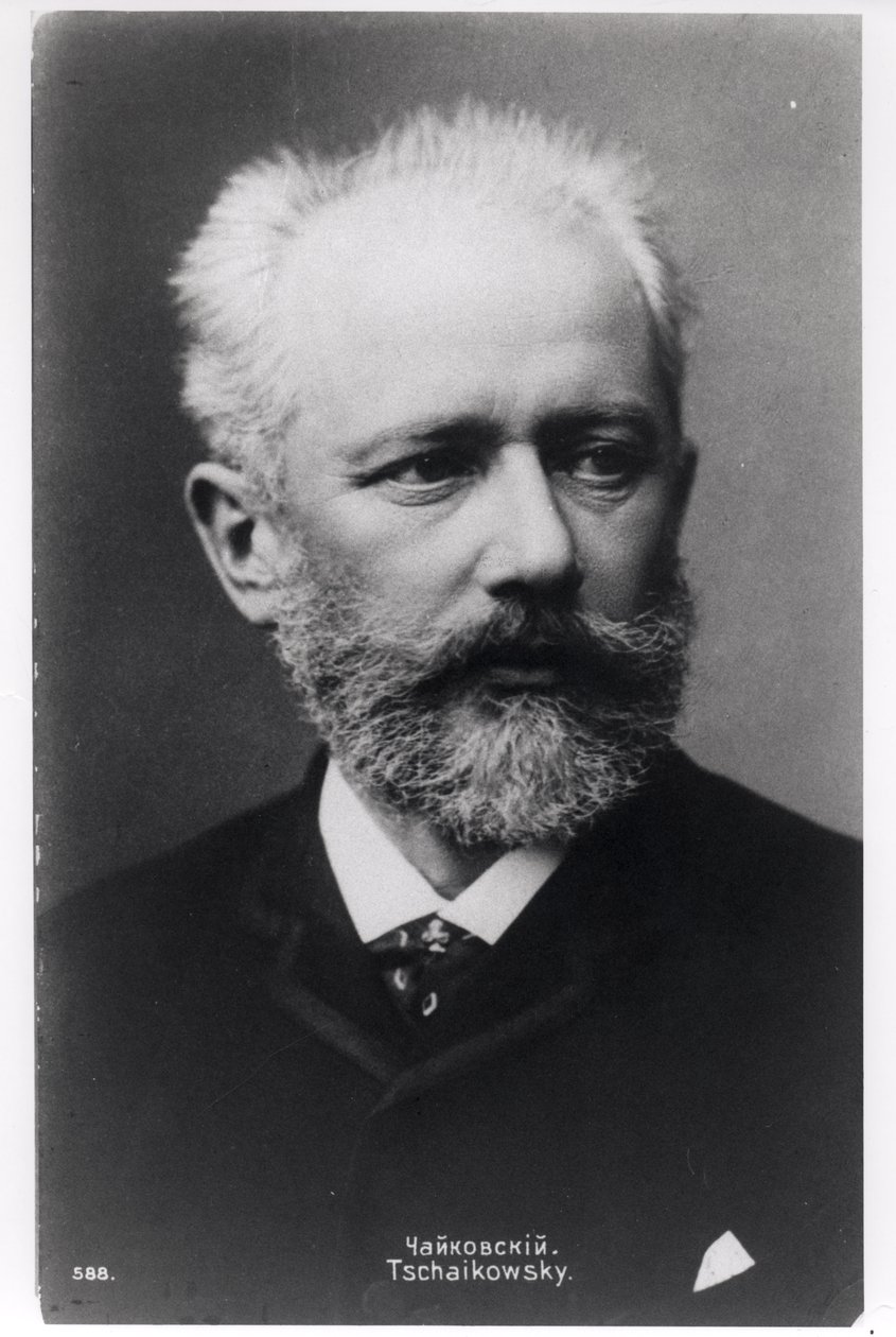 Piotr Iljitsj Tsjaikovski (1840-93) door Russian Photographer