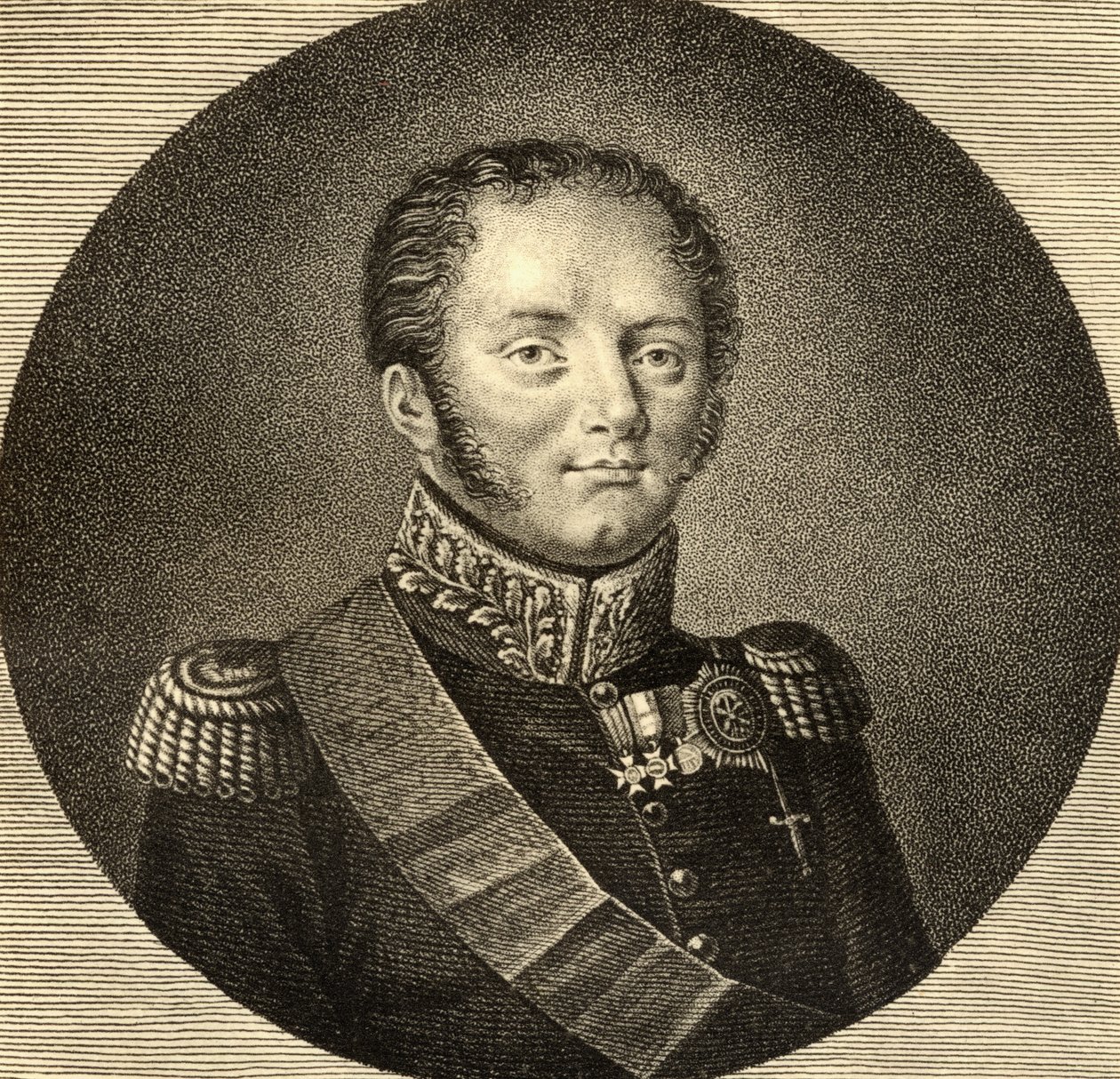 Alexander I van Rusland door Russian School