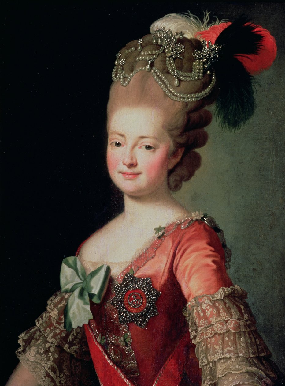 Portret van Maria Fjodorovna (1759-1828) door Russian School