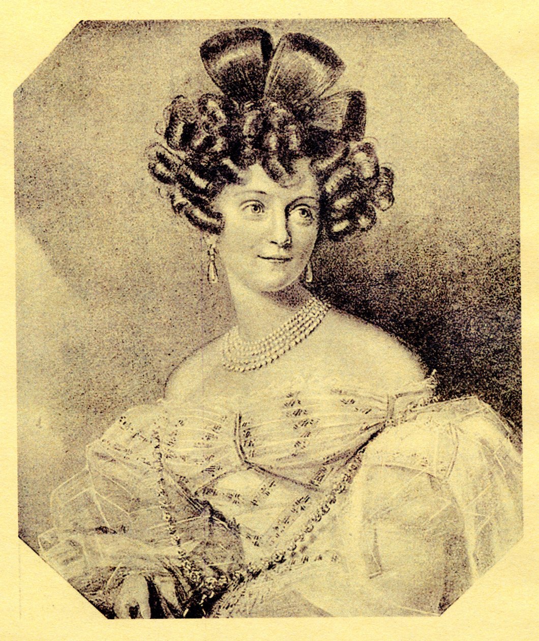 Prinses Carolyne zu Sayn-Wittgenstein, c.1840 door Russian School