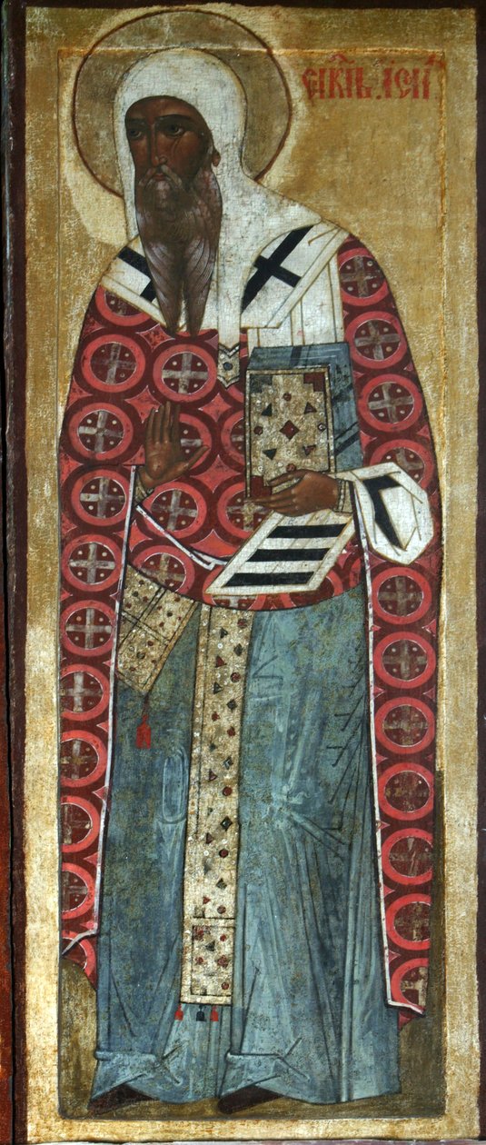 Sint Isaäc van Rostov, 16e eeuw door Russian icon.