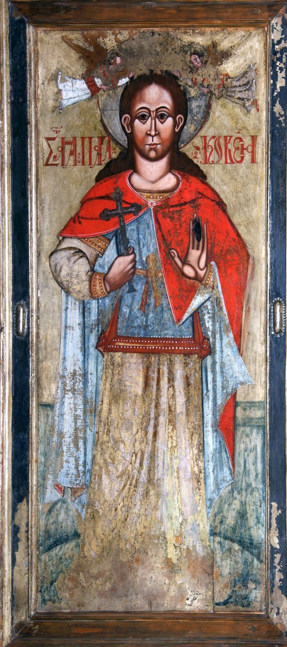 Heilige Paraskeva Pyatnitsa, begin 17e eeuw door Russian icon.
