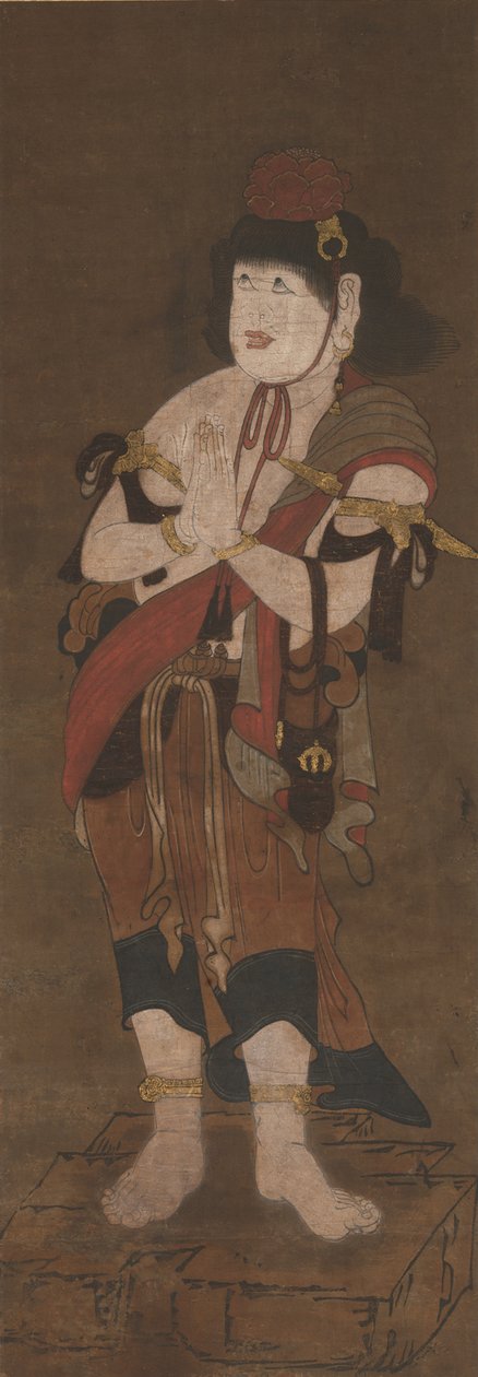 Dienaar van Fudo Myoo, 14e eeuw door Ryushu Shutaku