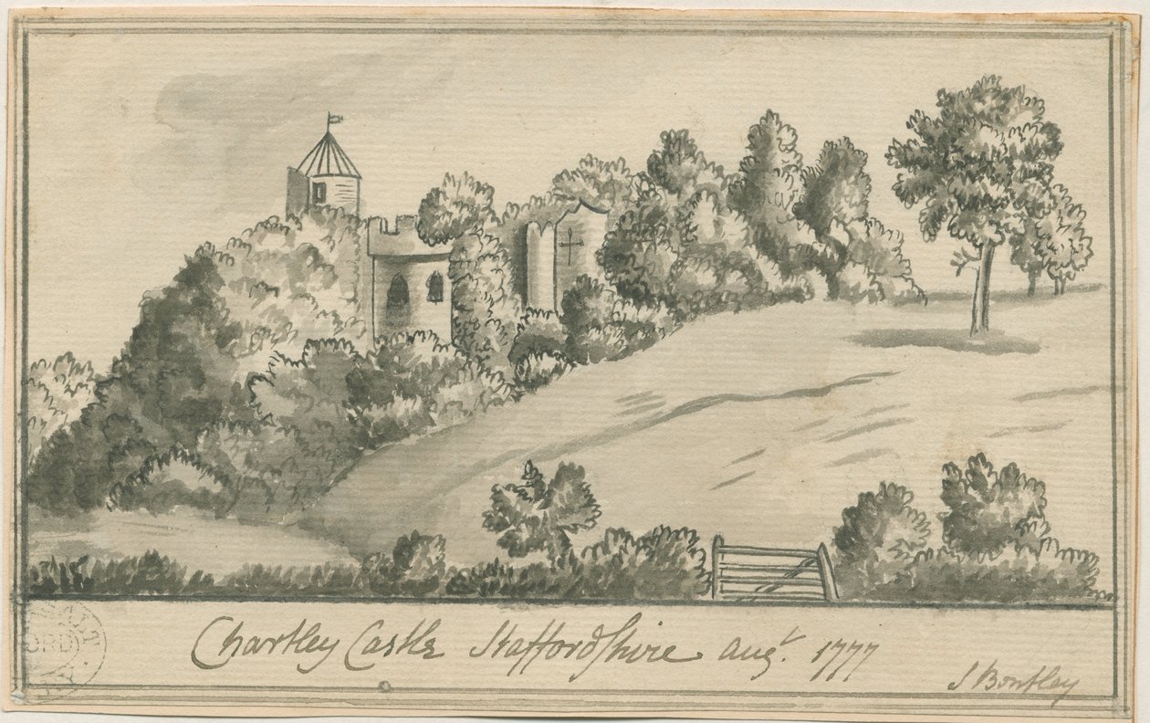 Chartley Kasteel, Aug 1777 door S Bentley