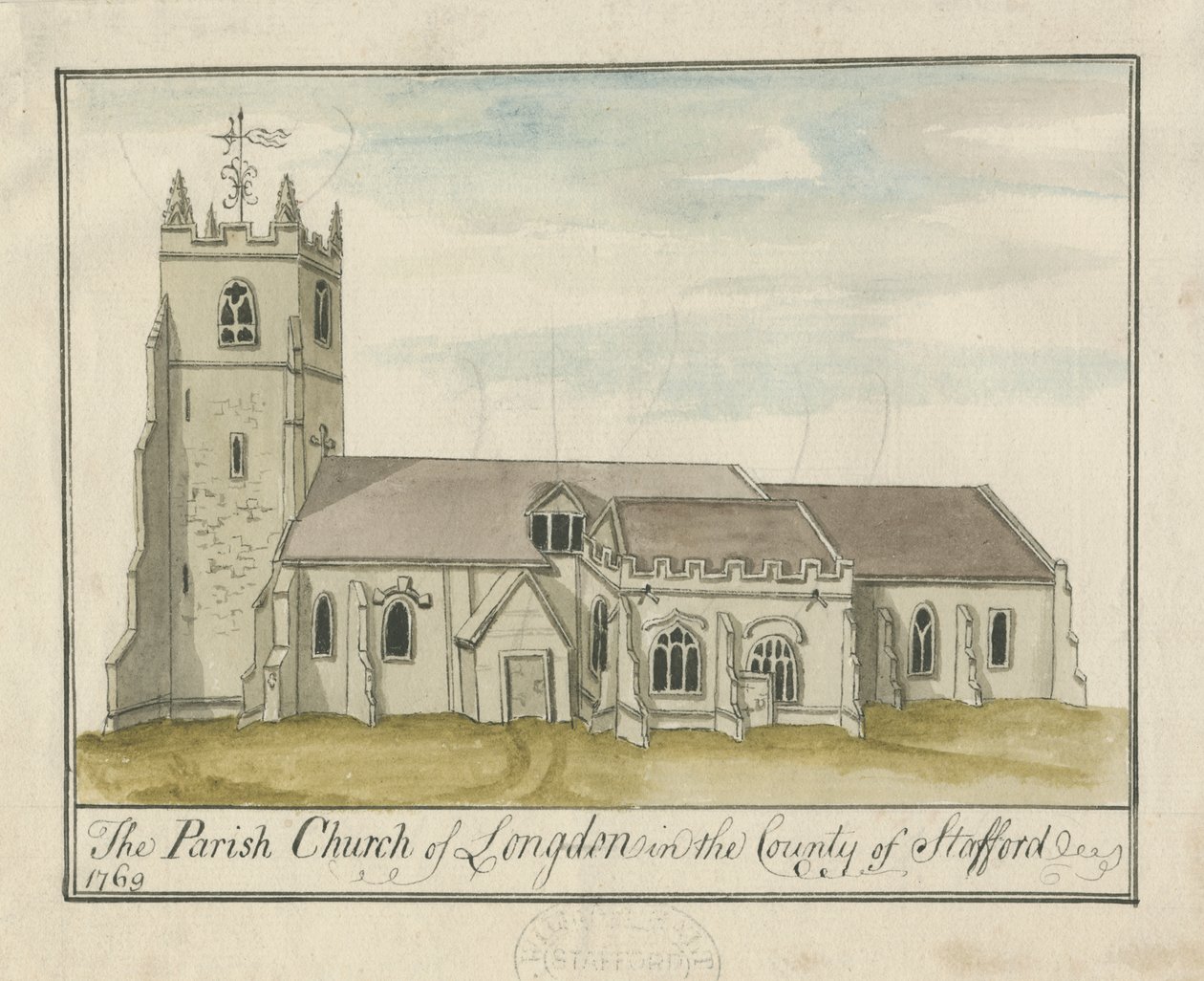 Longdon Kerk door S Bentley
