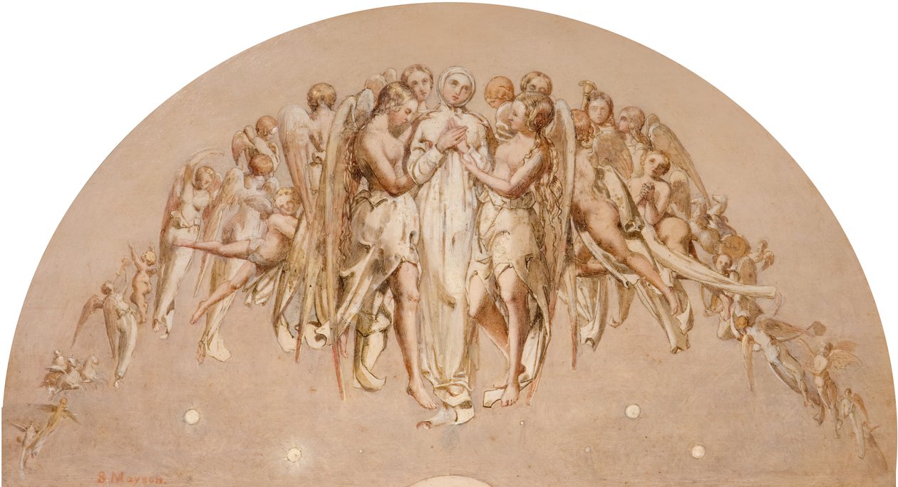 De benadering van de hemelse stad, 1840-1860 door S. Mayson