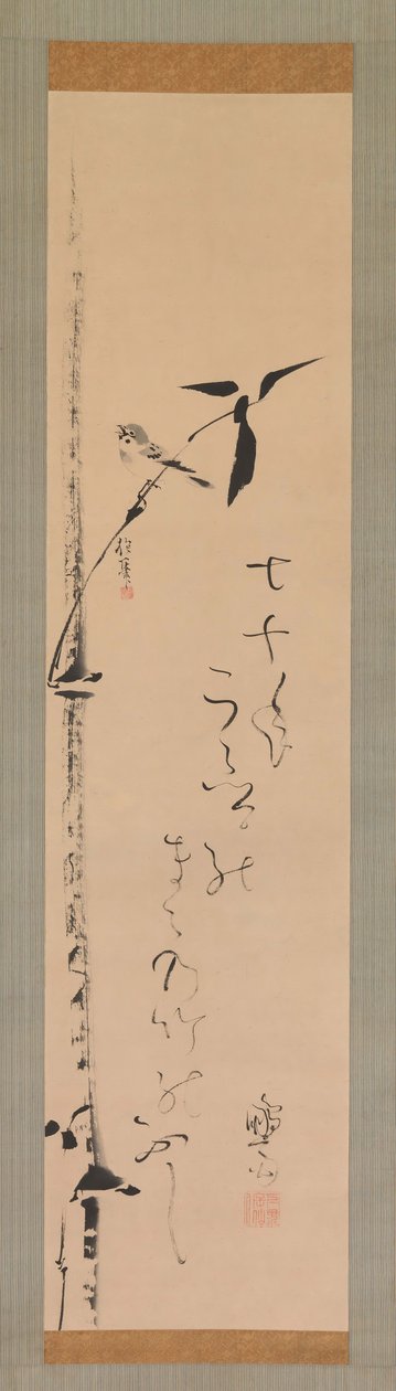 Mus en Bamboe, ca. 1821 door Sakai Hoitsu
