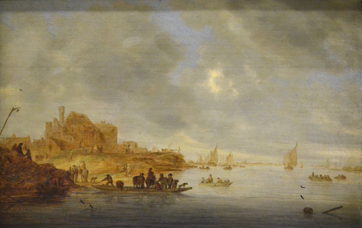 De veerboot door Salomon van Ruisdael or Ruysdael