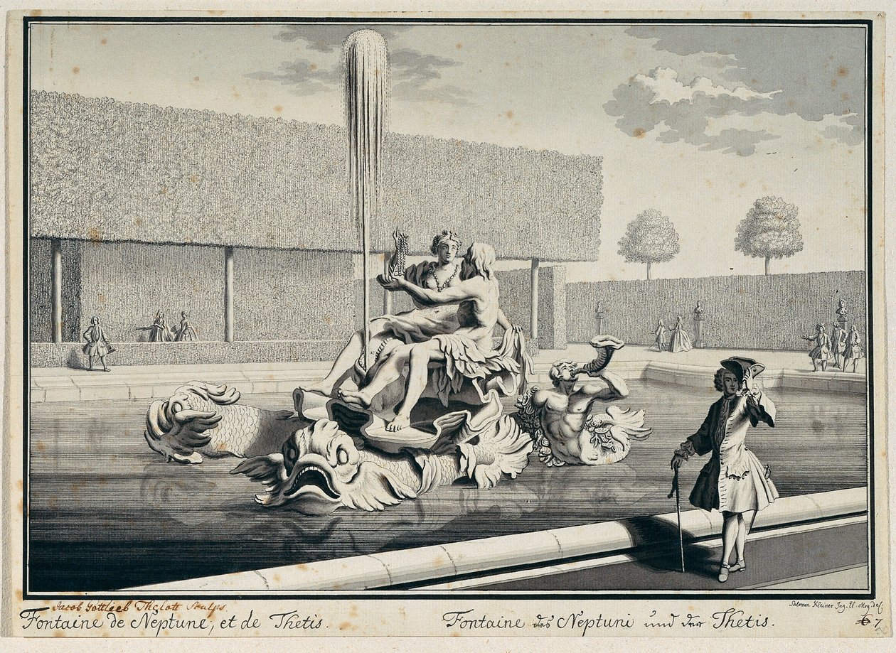 Neptunus en Thetis door Salomon Kleiner